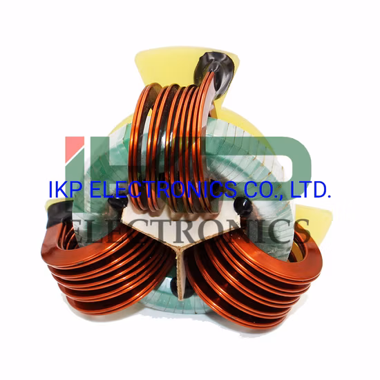 新エネルギー向けカスタマイズされた 3 相または 4 相平角垂直巻大電流チョーク コイル